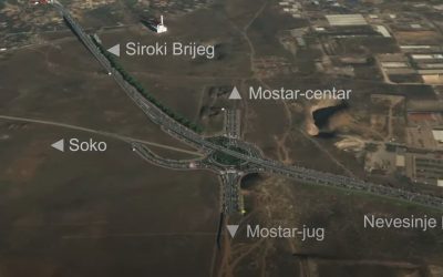 Development of the main design of route and preliminary designs of structures of the Southern Bypass of Mostar, section Miljkovići – Rodoč – connection to M17